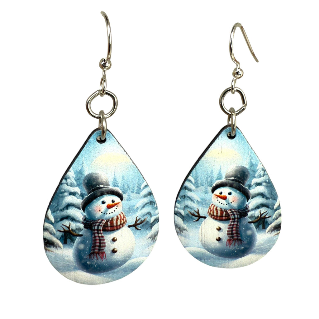 Jolly Snowman Earrings #1828