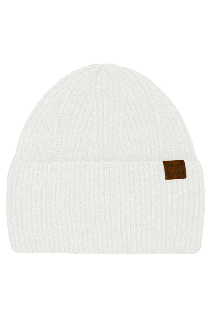 C.C Mohair Feel Wide Cuff Beanie