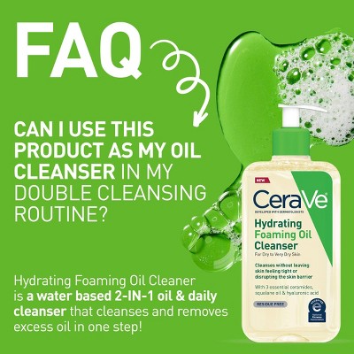 CeraVe Hydrating Foaming Cleansing Oil Face Wash 8 fl oz - New
